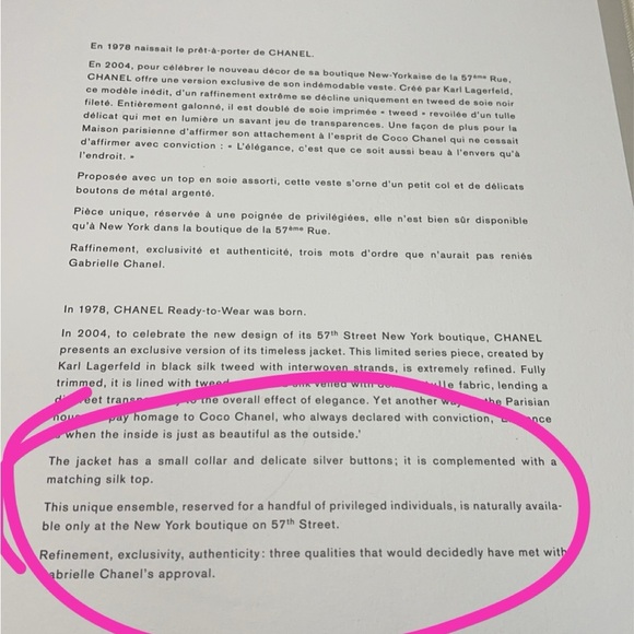 ULTIMATE CHANEL ‼️ Just Read!! Karl Lagerfield signed Chanel Flagship combo - Picture 12 of 13
